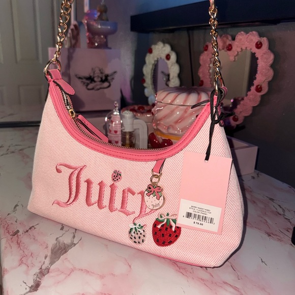 Juicy Couture Berry Sweet Hobo Purse - Picture 8 of 11